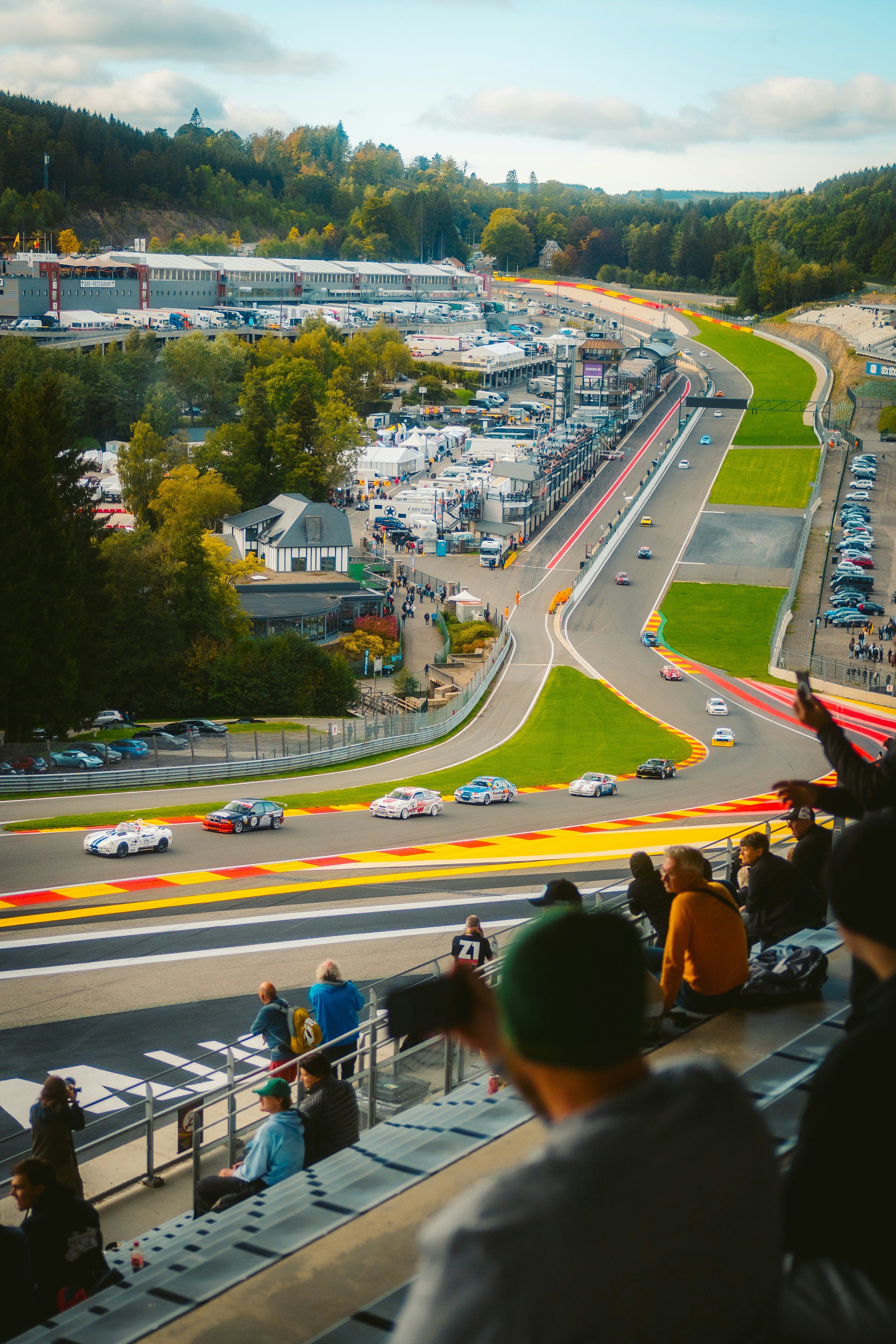 Race car on track
